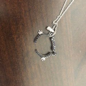 Black Diamond Cat necklace 🐈 ❤️